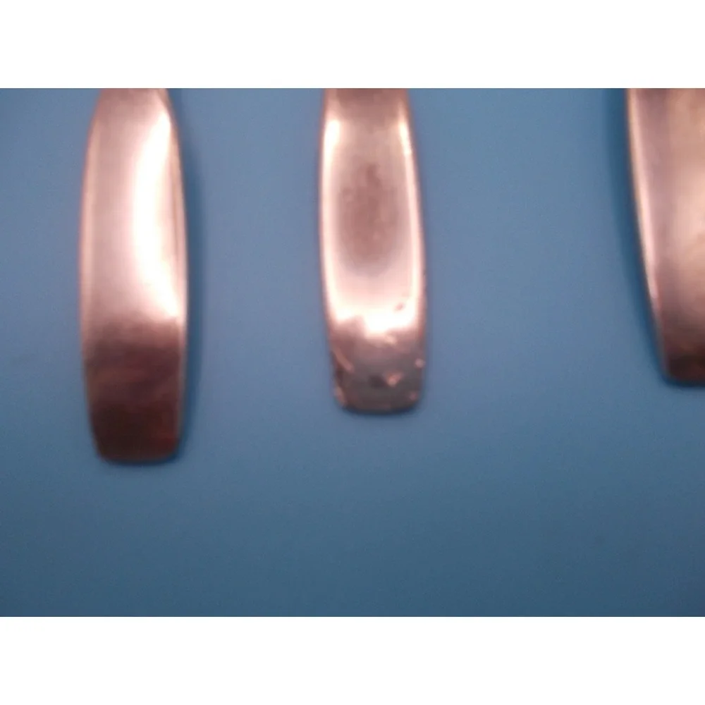 Community Stainless Grapefruit Spoons Set of 4 Serrated Edge Silverware Flatware